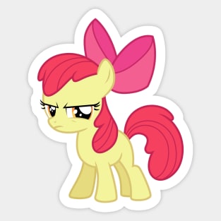 Displeased Apple Bloom Sticker